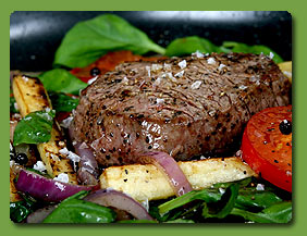 Succulent steaks at Summerveld Country Lodge